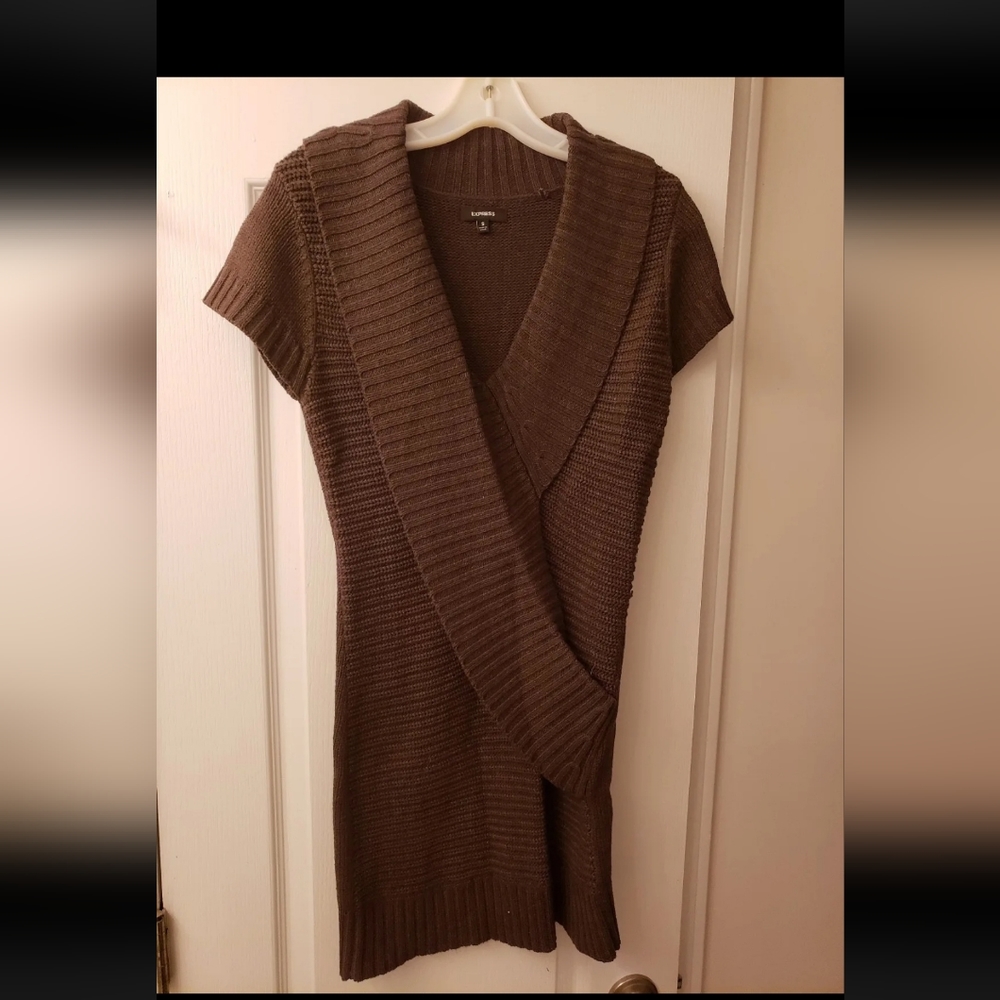 Express Brown Sweater Dress Sz S
